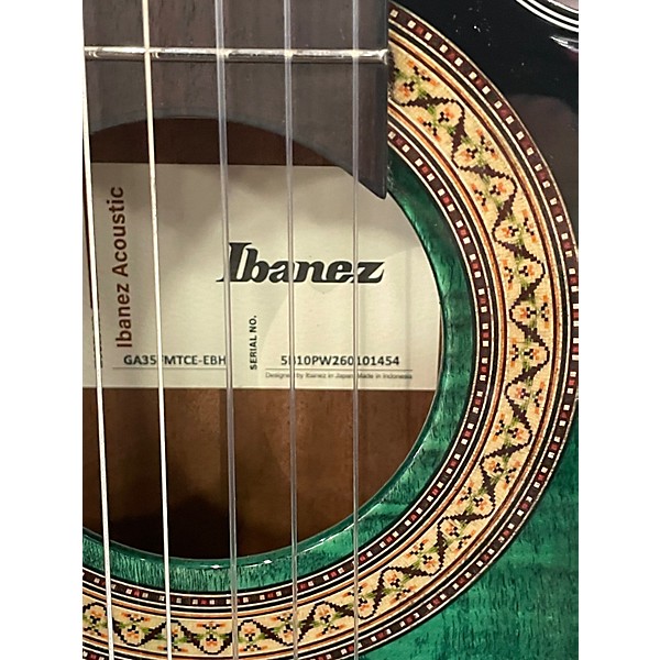 Used Ibanez GA35FMTCE-EBH Inverness Green Acoustic Electric Guitar