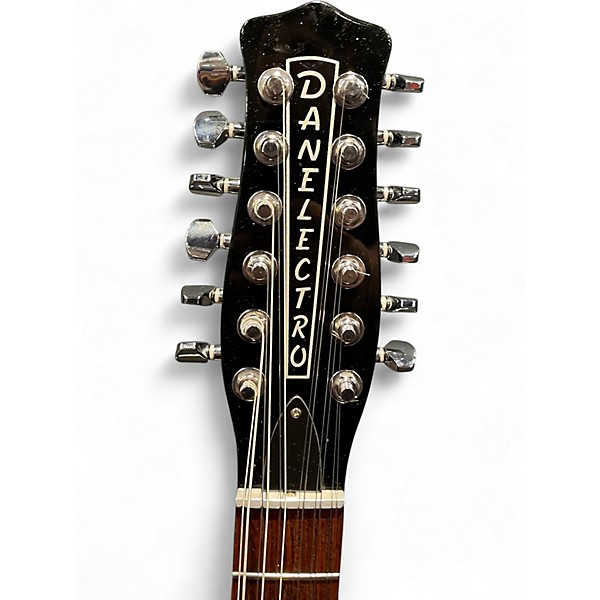 Used Danelectro 59M 12 String Black Solid Body Electric Guitar