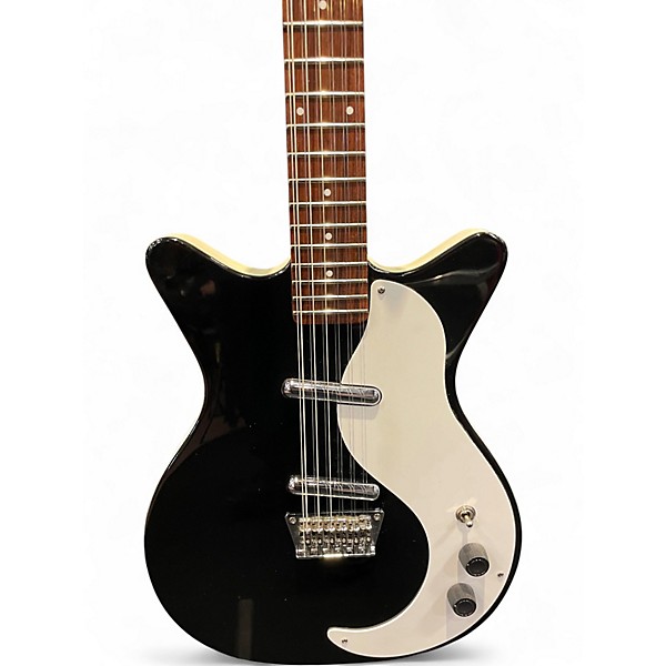 Used Danelectro 59M 12 String Black Solid Body Electric Guitar