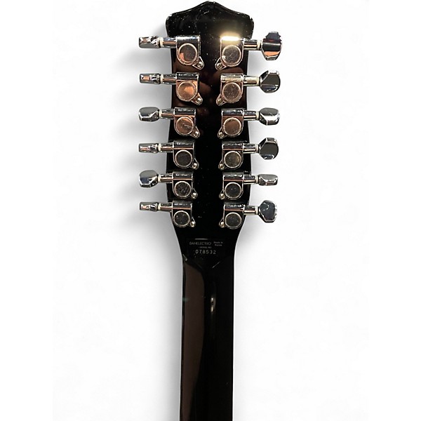 Used Danelectro 59M 12 String Black Solid Body Electric Guitar