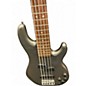 Used Fender Deluxe Zone Bass V Silver Electric Bass Guitar