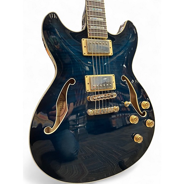 Used Ibanez AS93 Artcore BLUE Hollow Body Electric Guitar