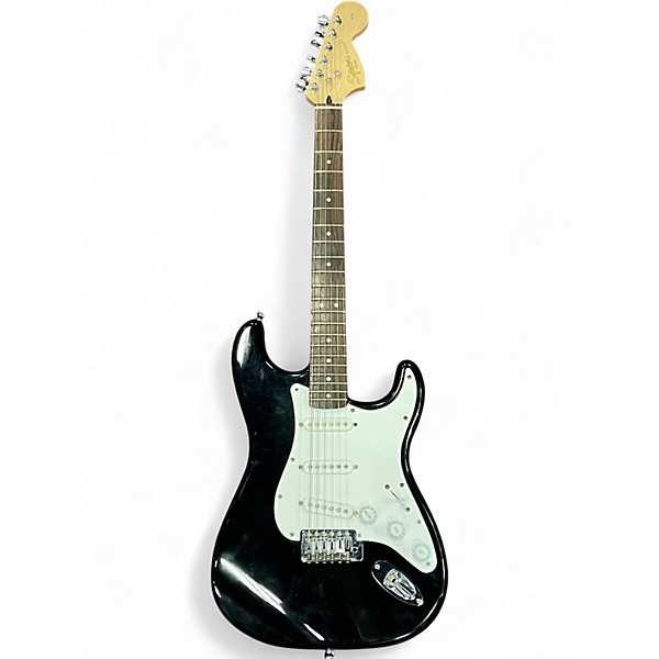 Used Squier Affinity Stratocaster Black Solid Body Electric Guitar