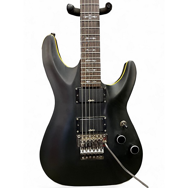 Used Schecter Guitar Research Demon 6 FR Flat Black Solid Body Electric Guitar