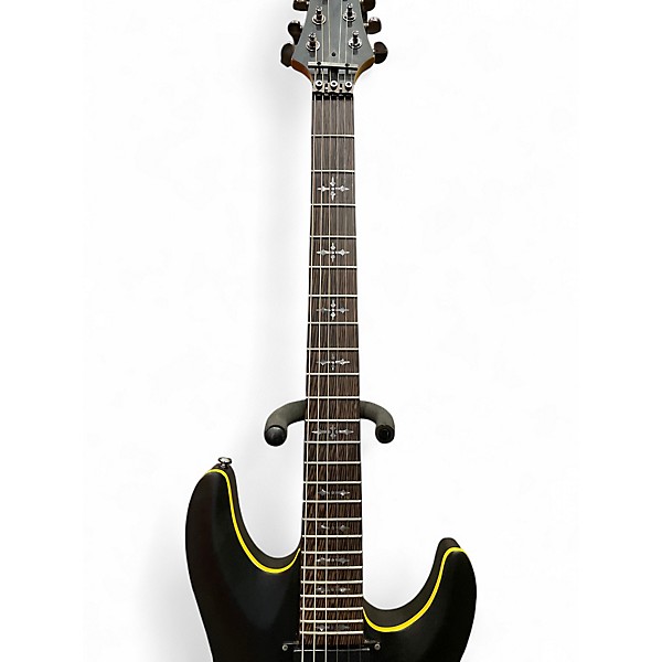 Used Schecter Guitar Research Demon 6 FR Flat Black Solid Body Electric Guitar