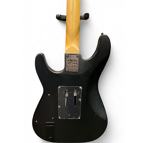 Used Schecter Guitar Research Demon 6 FR Flat Black Solid Body Electric Guitar