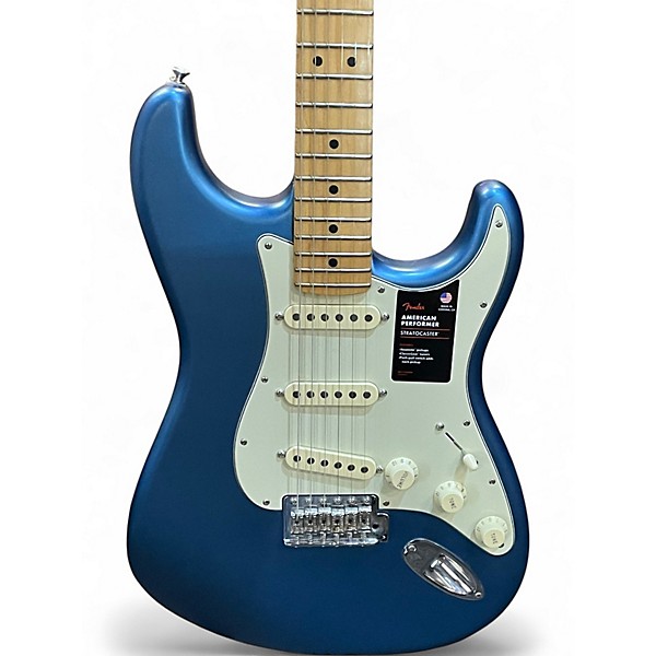Used Fender American Performer Stratocaster SSS Lake Placid Blue Solid Body Electric Guitar