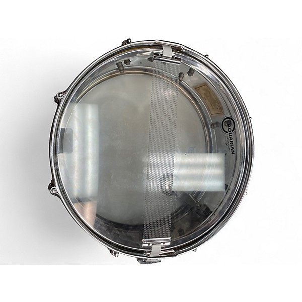 Used Rogers 14X5 POWERTONE CHROME OVER BRASS SNARE CHROME Drum
