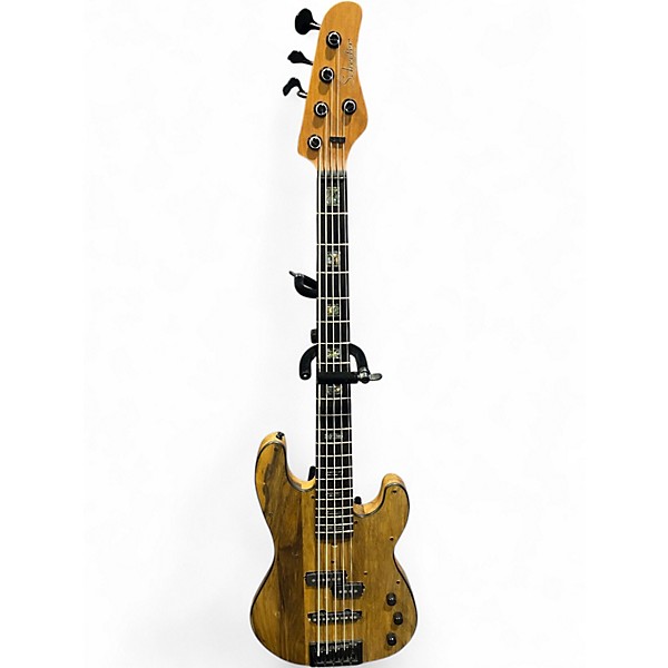 Used Schecter Guitar Research Model T 5 Black Limba Electric Bass Guitar