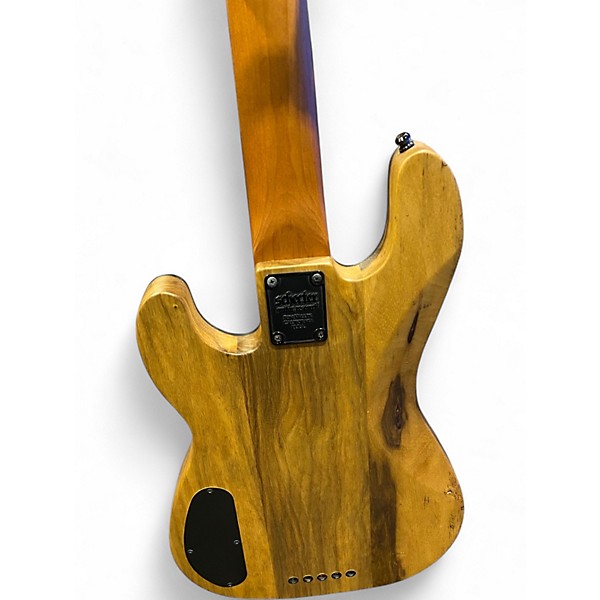 Used Schecter Guitar Research Model T 5 Black Limba Electric Bass Guitar