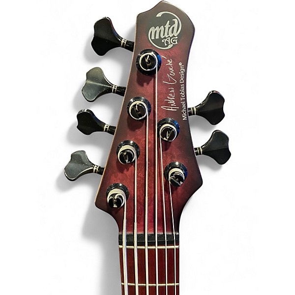 Used MTD Kingston AG-6 Smoky Purple Satin Electric Bass Guitar