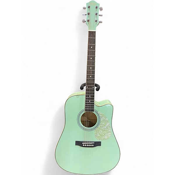 Used Bcp acoustic Seafoam Green Acoustic Guitar