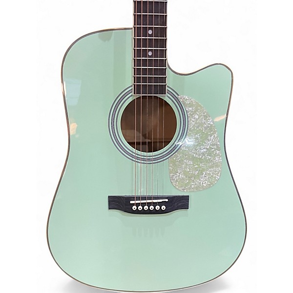 Used Bcp acoustic Seafoam Green Acoustic Guitar