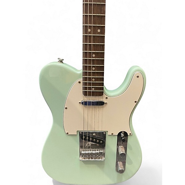 Used Squier Bullet Telecaster Surf Green Solid Body Electric Guitar