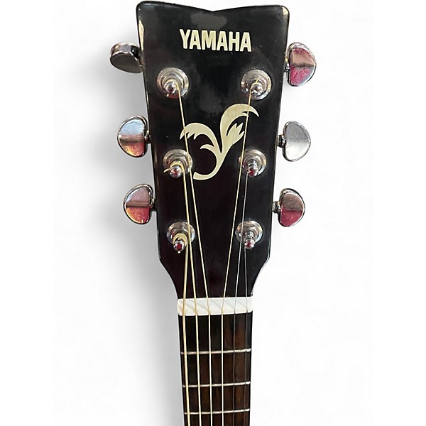 Used Yamaha FGX412CMAB Trans Green Acoustic Electric Guitar