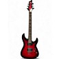 Used Schecter Guitar Research Demon 6 Crimson Red Burst Solid Body Electric Guitar thumbnail