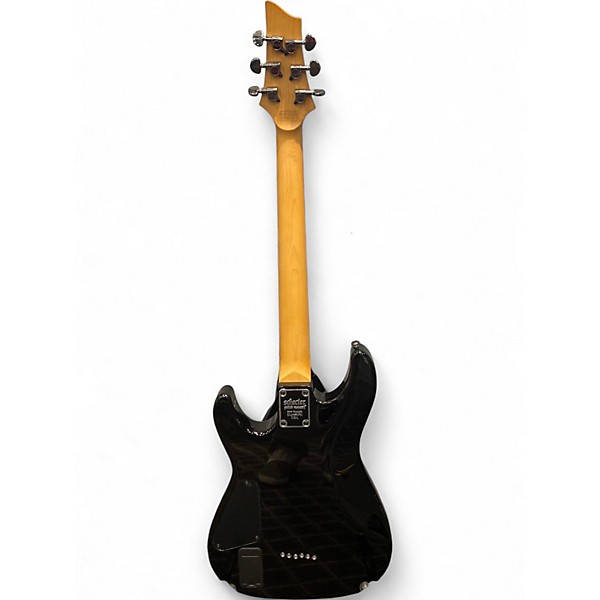 Used Schecter Guitar Research Demon 6 Crimson Red Burst Solid Body Electric Guitar