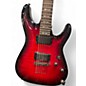 Used Schecter Guitar Research Demon 6 Crimson Red Burst Solid Body Electric Guitar