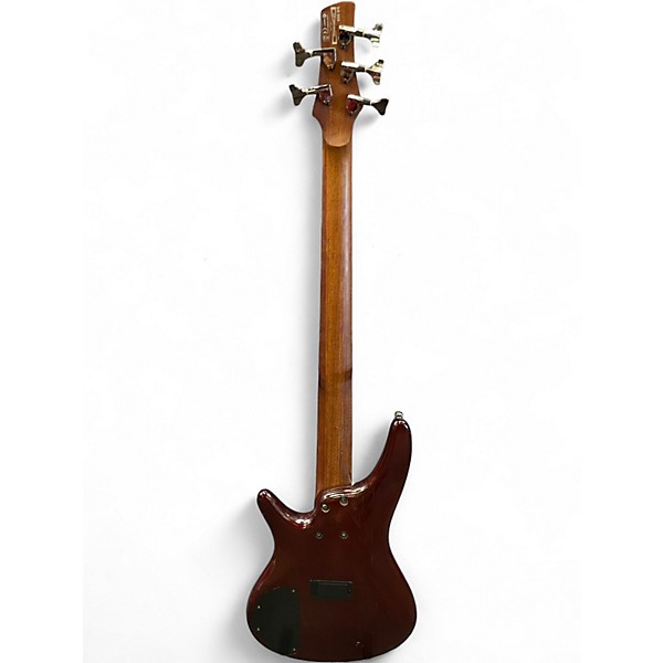 Used Ibanez SR505 5 String Burgundy Electric Bass Guitar