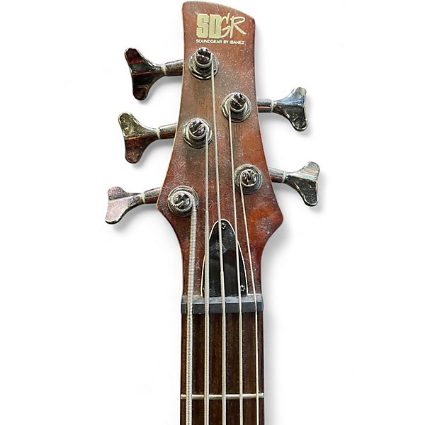 Used Ibanez SR505 5 String Burgundy Electric Bass Guitar