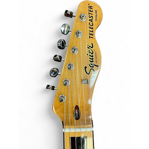 Used Squier Classic Vibe 70s Thinline Telecaster White Hollow Body Electric Guitar