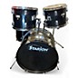 Used Starion 5 Piece 5 PIECE DRUM SET Black Drum Kit thumbnail