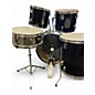 Used Starion 5 Piece 5 PIECE DRUM SET Black Drum Kit