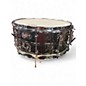 Used Dixon 14X6.5 ARTISAN HMMERED BRASS Black and Silver Drum thumbnail