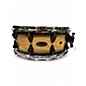 Used Orange County Drum & Percussion 14in maple snare natural black burst Drum thumbnail