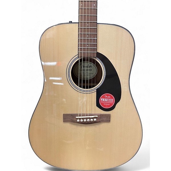 Used Fender CD60 Dreadnought Natural Acoustic Guitar