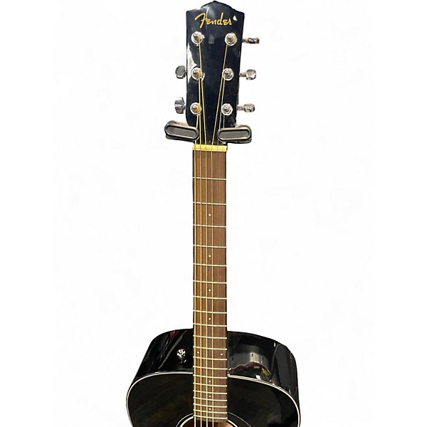 Used Fender CD60 Dreadnought Black Acoustic Guitar