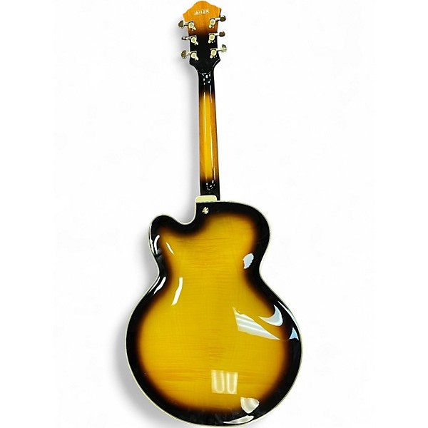Used Ibanez AF95FM Yellow Sunburst Hollow Body Electric Guitar