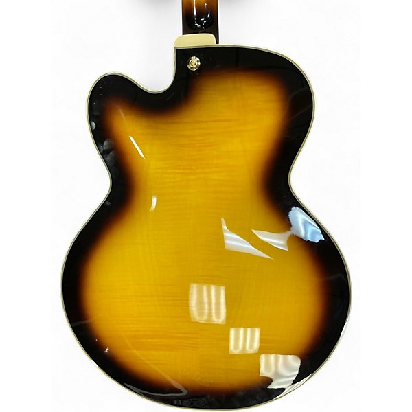 Used Ibanez AF95FM Yellow Sunburst Hollow Body Electric Guitar