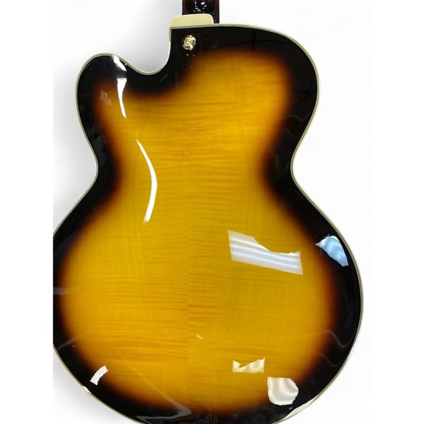 Used Ibanez AF95FM Yellow Sunburst Hollow Body Electric Guitar