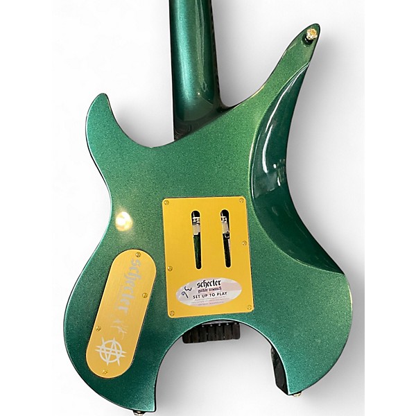 Used Schecter Guitar Research Synyster Gates Custom 7-String TR Oak Green Metallic Solid Body Electric Guitar