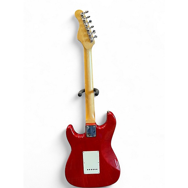 Used Indiana IE-1 Trans Red Solid Body Electric Guitar