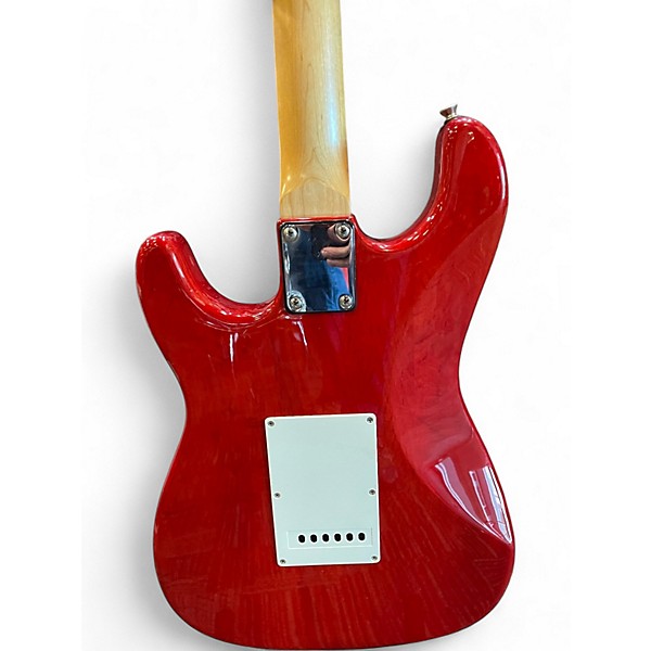 Used Indiana IE-1 Trans Red Solid Body Electric Guitar