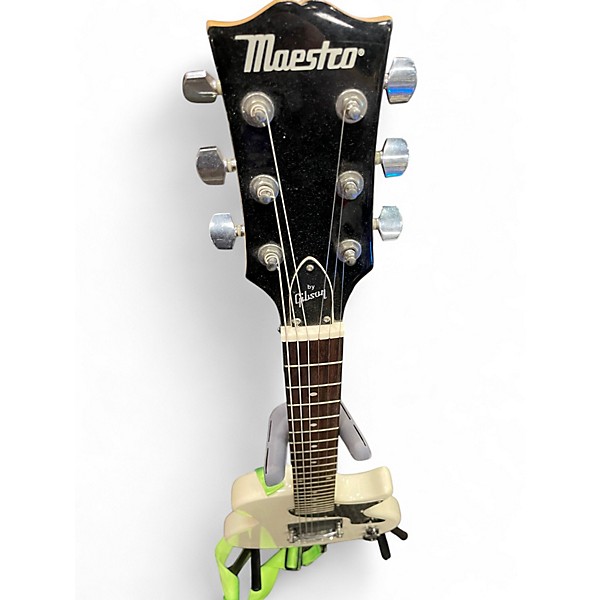 Used Maestro Les Paul Jr Alpine White Solid Body Electric Guitar