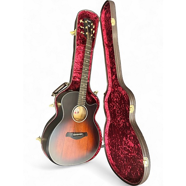 Used Taylor 324CE BUILDERS EDITION Tobacco Kona Burst Acoustic Guitar