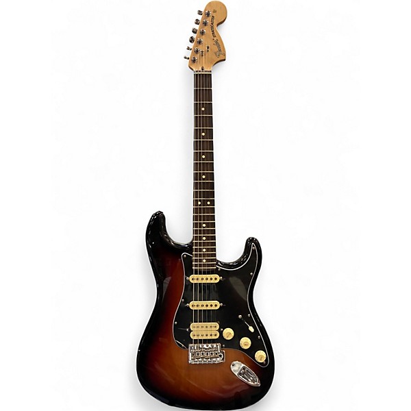 Used Fender American Performer Stratocaster HSS 3 Color Sunburst Solid Body Electric Guitar
