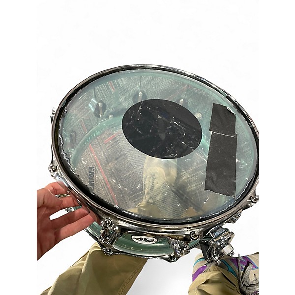 Used DW 6.5X14 Design Series Acrylic Snare Sea Glass Drum
