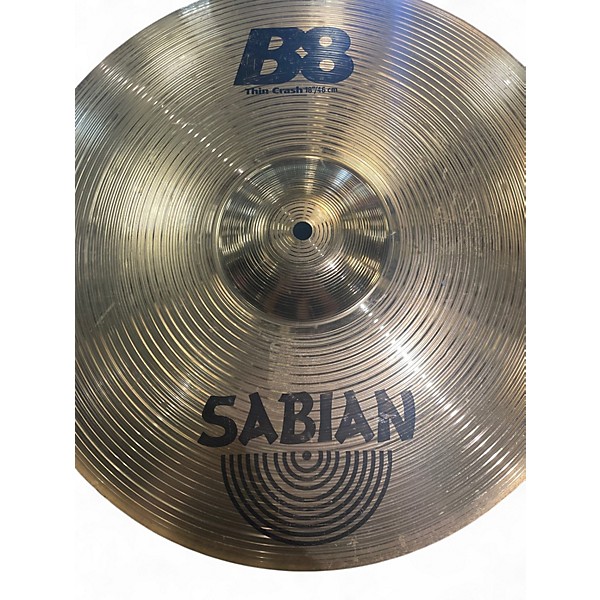 Used SABIAN 18in B8 Thin Crash Cymbal