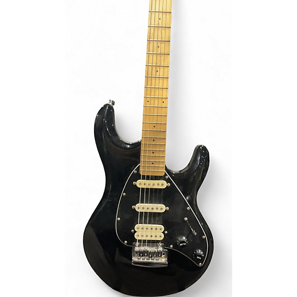 Used Sterling by Music Man SUB Series Silhouette Black Solid Body Electric Guitar