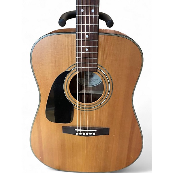 Used Fender CC60SCE LEFT HANDED Natural Acoustic Electric Guitar
