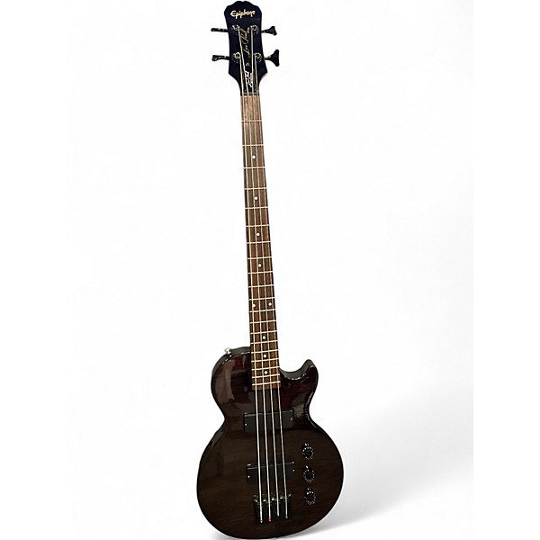 Used Epiphone Les Paul Special Bass Trans Black Electric Bass Guitar