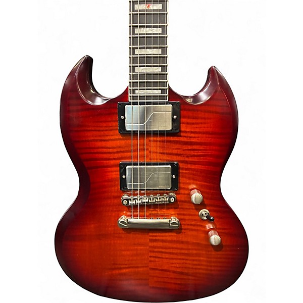 Used Epiphone SG Prophecy Custom GX Aged Bengal Tiger Burst Solid Body Electric Guitar