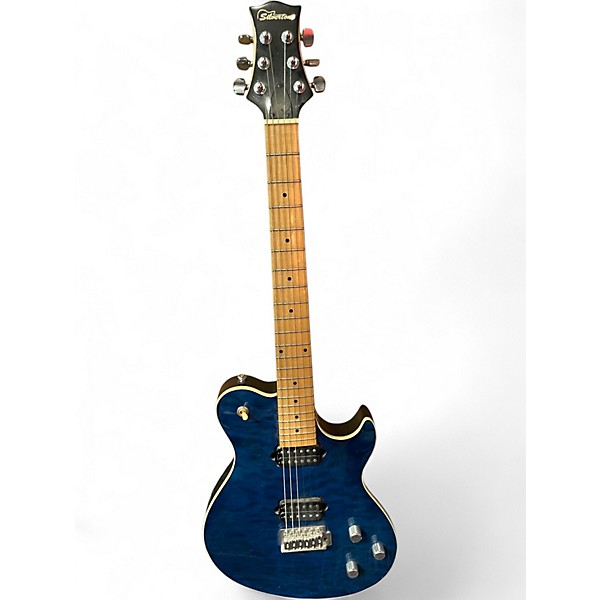 Used Silvertone Fastback SFB1 blue Solid Body Electric Guitar