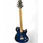 Used Silvertone Fastback SFB1 blue Solid Body Electric Guitar thumbnail