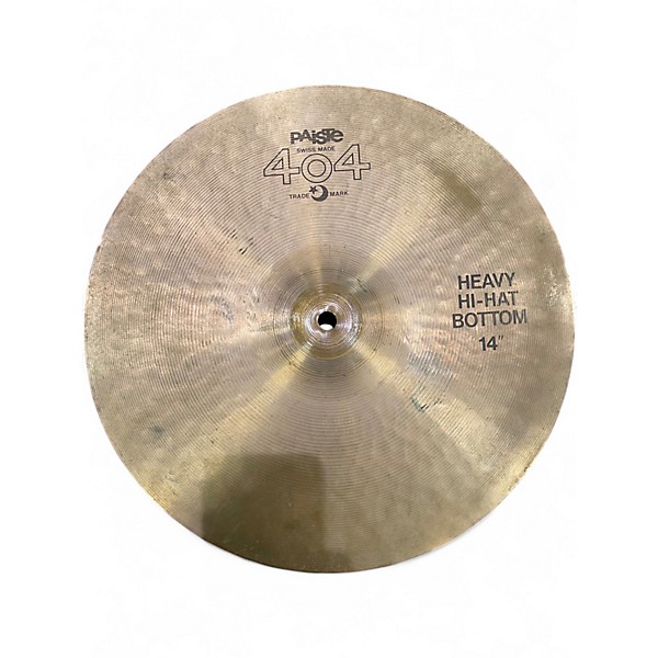 Used Paiste 14in 404 HEAVY HI HAT BOTTOM Cymbal