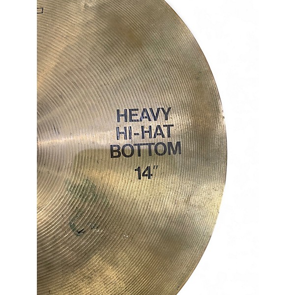 Used Paiste 14in 404 HEAVY HI HAT BOTTOM Cymbal